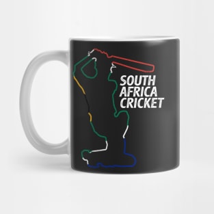 South African Cricket & Flag Mug